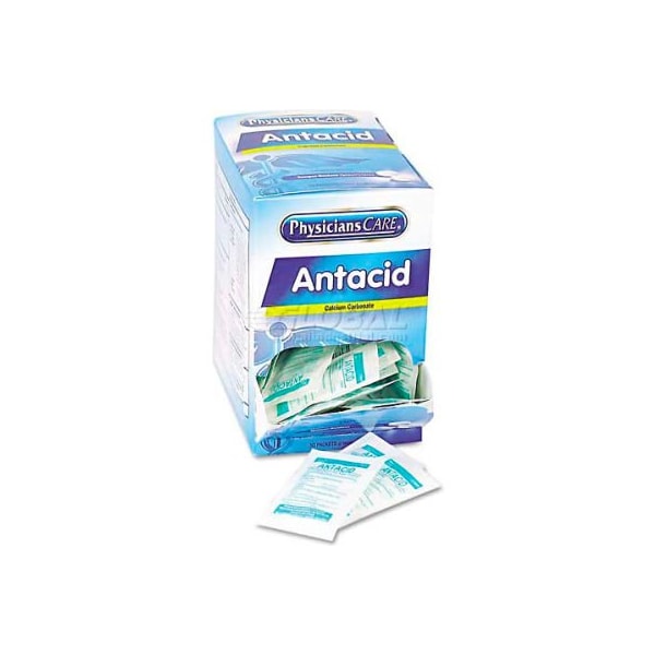 Acme United PhysiciansCare 90089 Antacid Calcium Carbonate Medication, 50 Doses 90089 - main